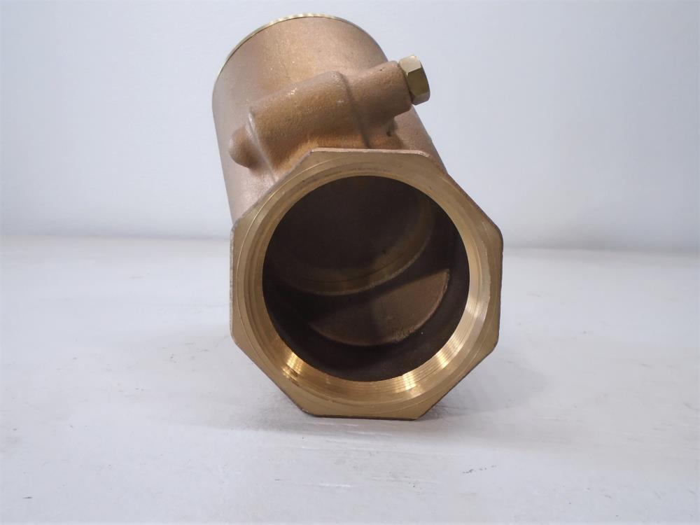 Kitz 3" NPT Y-Pattern Swing Check Valve, Bronze, 125S, 200 WOG